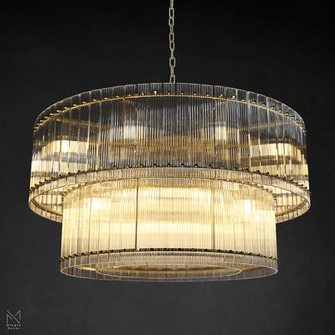 San Marco 2-Tier Round Chandelier 48"
