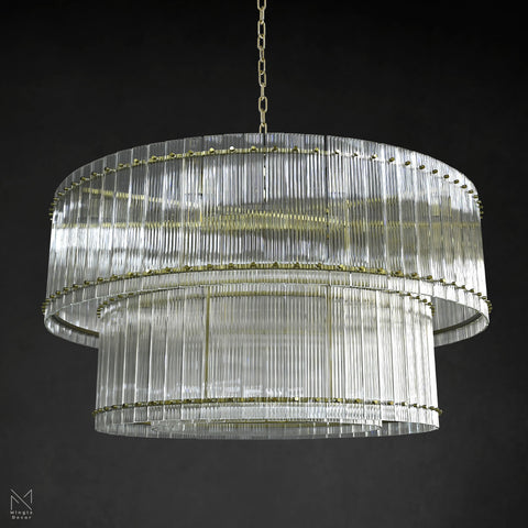 San Marco 2-Tier Round Chandelier 48"