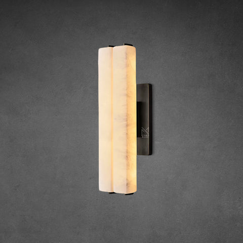 Audubon Alabaster Double Sconce