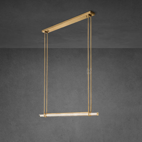 Audubon Single Bar Linear Chandelier 60″