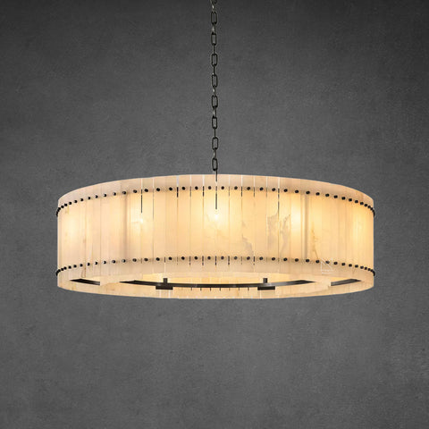 San Marco Alabaster Round Chandelier 60"