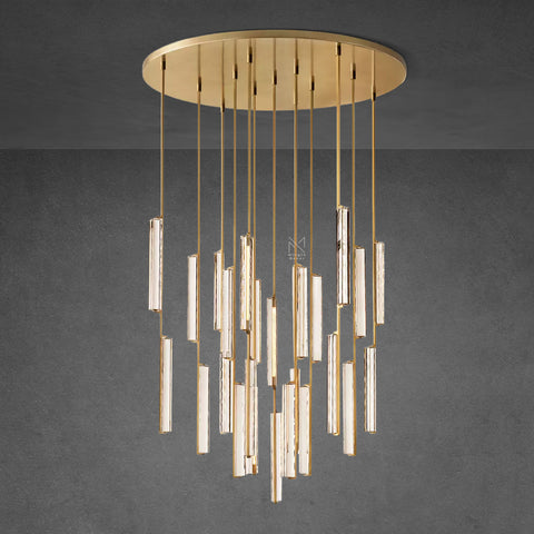 Audubon Crystal Round Chandelier 56"