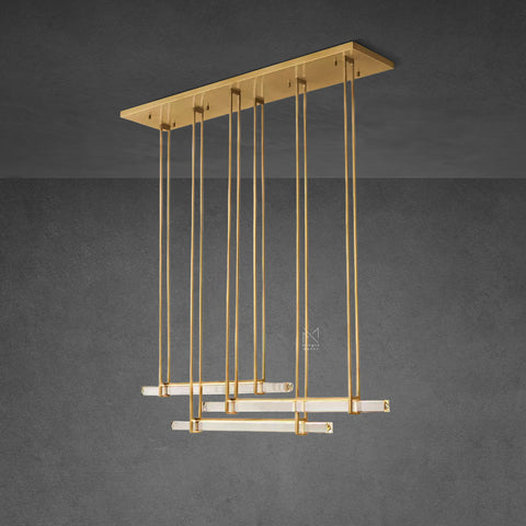 Audubon Triple Bar Linear Chandelier