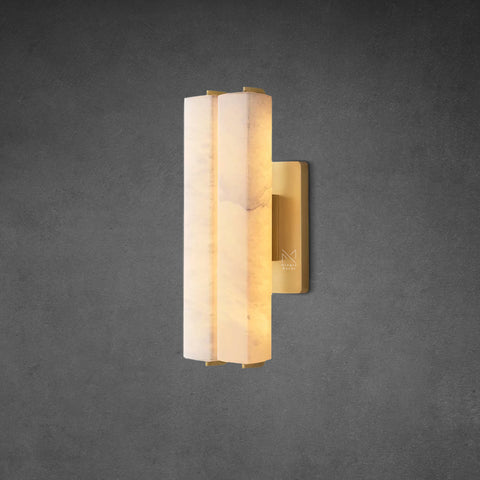 Audubon Alabaster Double Sconce