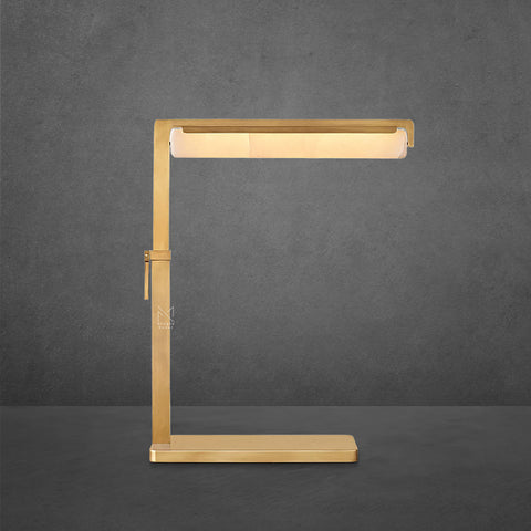 Audubon Alabaster Task Table Lamp