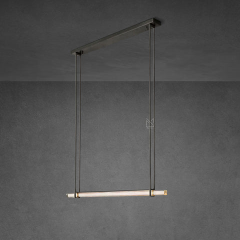 Audubon Single Bar Linear Chandelier 60″