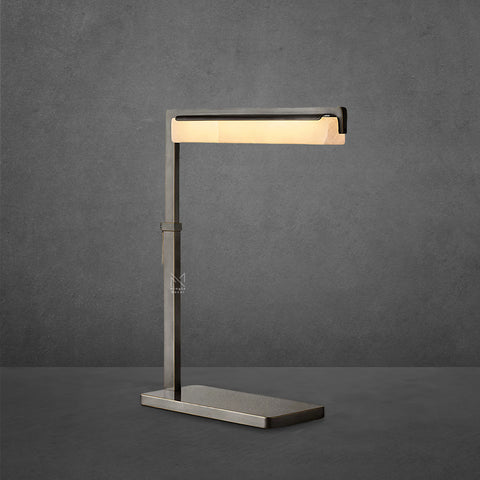Audubon Alabaster Task Table Lamp
