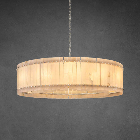 San Marco Alabaster Round Chandelier 60"