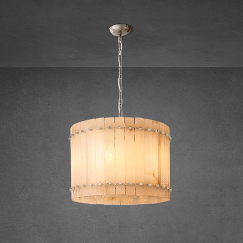 San Marco Alabaster Round Chandelier 22"
