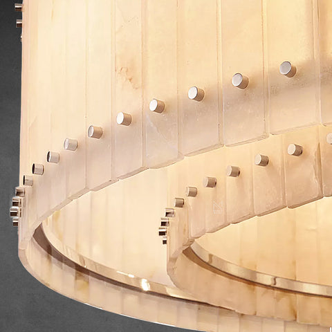 San Marco Alabaster Round Chandelier 60"