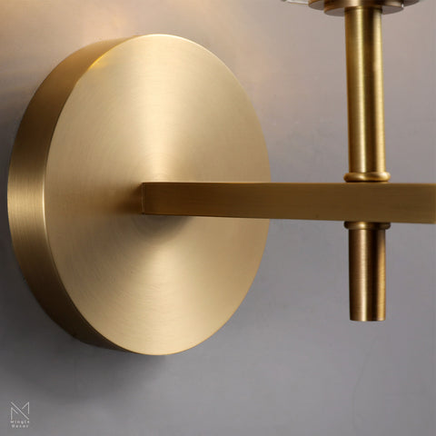 Boule Smoke Glass Sconce