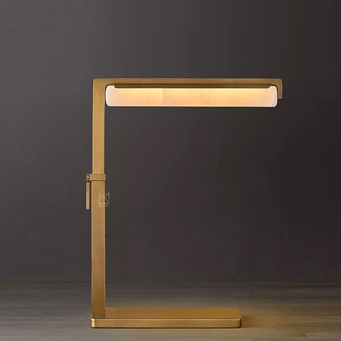 Audubon Alabaster Task Table Lamp