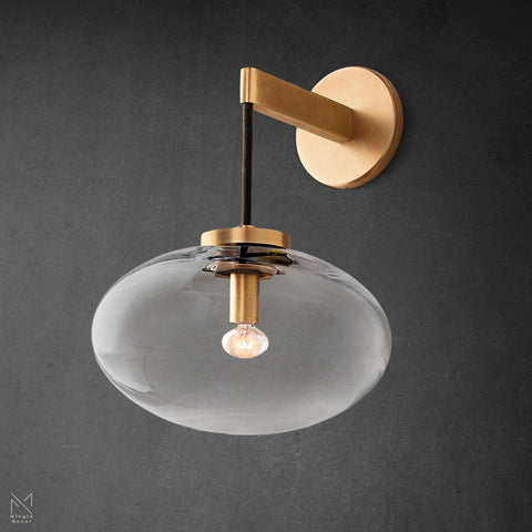 Cabrette Clear Glass Wall Sconce