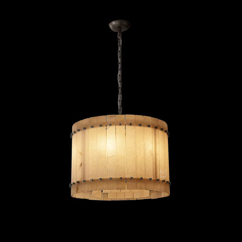 San Marco Alabaster Round Chandelier 22"