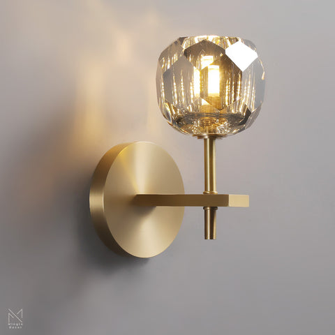 Boule Smoke Glass Sconce