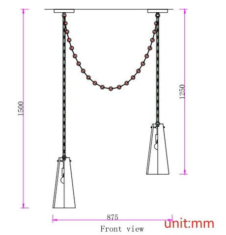 Steven Contemporary 2-Light Vintage Alabaster Chandelier