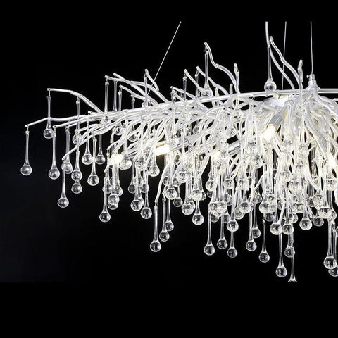 Tanner Modern Raindrop Branch Crystal Chandelier 48" L